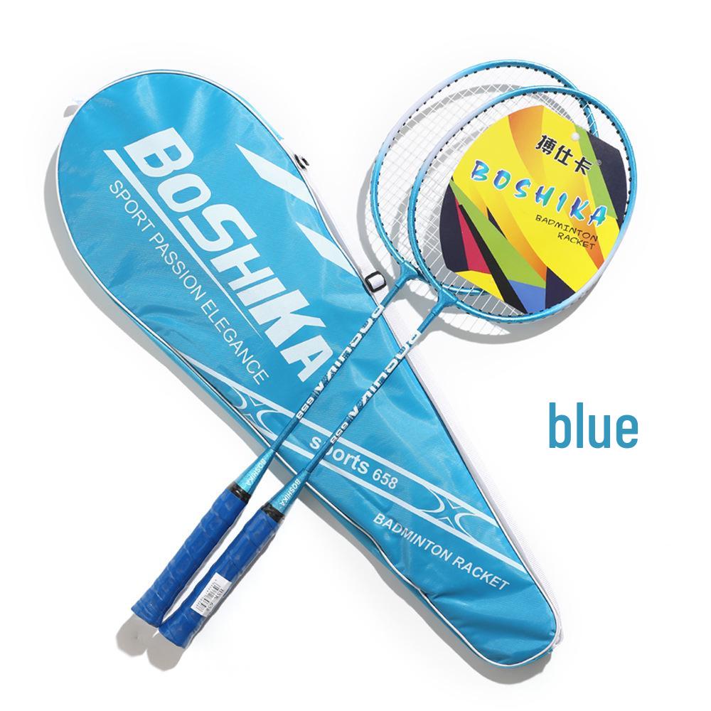 Shuangdi Boshika Alloy Badminton Racket Set for Beginners & Adults