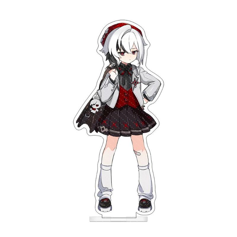 Game Genshin Impact Columbina Furina Focalors Arlecchino The Knave Cosplay Standing Plate Acrylic Figure Stand Accessories Props