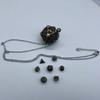 1 Set DND Hollow Metal Dice Torque TRPG Polyhedral Dice Necklace  Birthday Gift