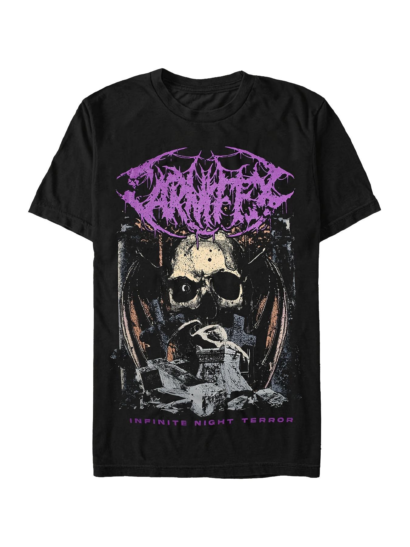 

Carnifex Infinite Night Fear Design Street Pop Style Casual Couple T-Shirt Men s Comfort Cotton Crew Neck Short Sleeve T-Shirt 4XL
