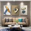 Geometrisk abstrakt dekorativ målning Bakgrund Vägghängande målning Magnetisk hängande målarram Målning Väggkonst Hantverksram