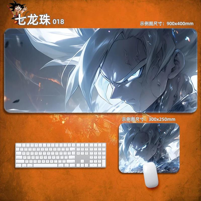Anime Mauspads Drachenball Leder-Mauspad Nachhaltig Kleiner Junge Handgelenkstütze Tastaturunterlage Tischmatte Son Goku Animation Dekorative Tischdecke