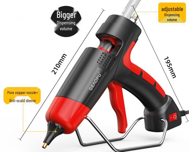 Adjustable Temp Hot Melt Glue Gun - DIY Electric Handy Tool for Crafts and Home Projects