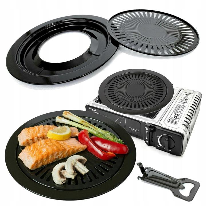 Nakładka Grillowa Do Kuchenki Turystycznej Trwała Powłoka 32Cm Jakość