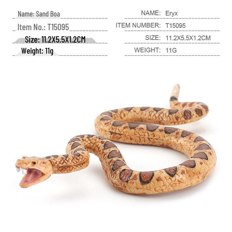 Reptile Simulation: Snake Wildlife Toy - Children's Cognitive Decor Model