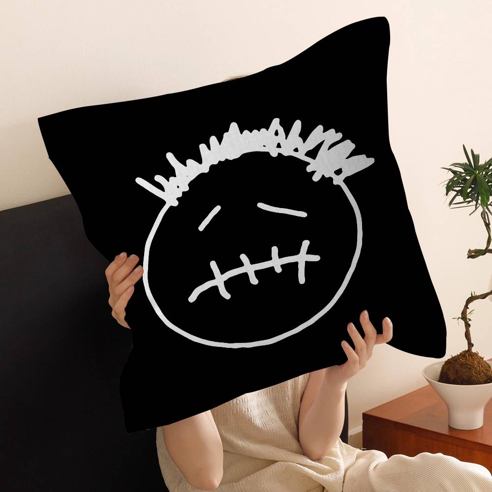 Rapper T-Travis S-Scott Personalized Pillow Cover Kids Bedroom Wild Party Decor Pillowcase Kid Birthday Shower Gift