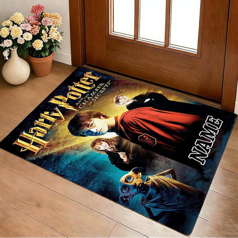 Custom Name Owl Magic Living Room Non-Slip Area Rug Soft Carpet for Bedroom Kids Playroom Sofa Office Home Decor Doormat