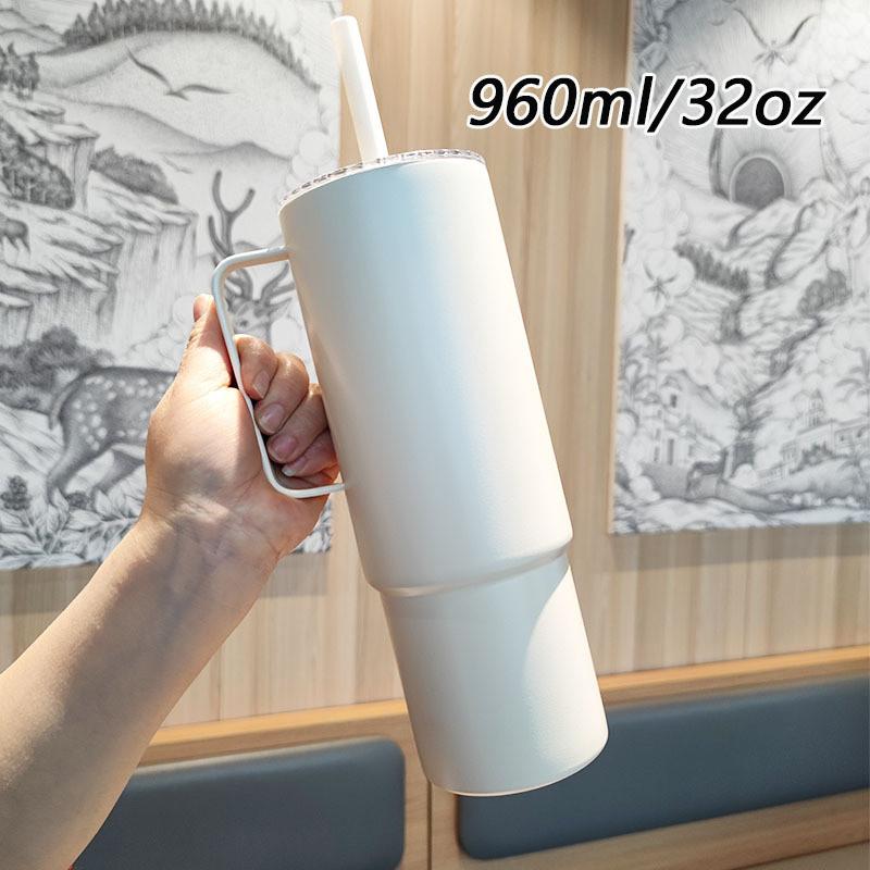 Outdoor 32oz Stainless Steel Insulated Mug With Handle For Camping And Travel