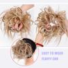 Unordentliche Chignons zum Aufwickeln, elastisches Gummiband, Pferdeschwanz, Hochtemperaturfaser, synthetische Scrunchie-Hochsteckfrisur-Haarteile