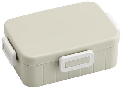 Skater Bento Dishwasher Made In Dull Women's Box, 650ml, 4-Point Lock, Antibacterial, Safe, Leak-Resistant, Japan, Gray, YZFL7AG-A