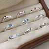 Adjustable Rings Zircon Rings Engagement Rings Y2K Rings Aesthetic Jewelry Alloy Material Great Gift for Women Gifts