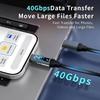 240W Cable Digital Display USB C Cable 8K HD Video Screen Cast 40Gbps High Speed Data Transfer Braided Cord For Laptop Phone