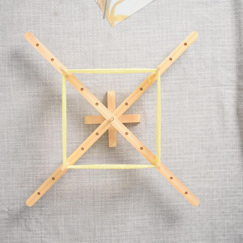 Wooden Yarn Winding Rack Household Wooden Handmade Wool Yarn Winding Rack Rotating Yarn Ball Rack
