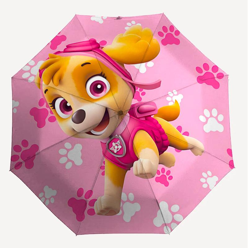 1PC paw prints Umbrella-8-Rib Reinforced, Automatic Open, Lightweight & Durable, Cute Fashion Accessory for Outdoor, Beach or Casual Use, Beach Umbrel