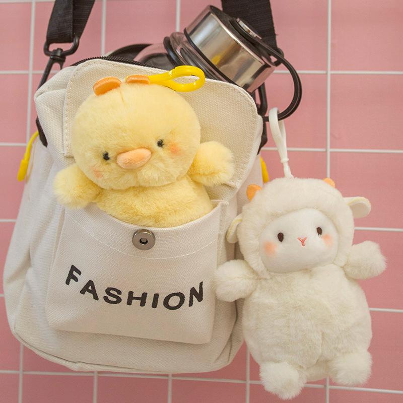Bonnie Rabbit Lamb Keychain Pendant Small Doll Rabbit Hair Grabbing Machine Plush Bag Doll Plush Toy