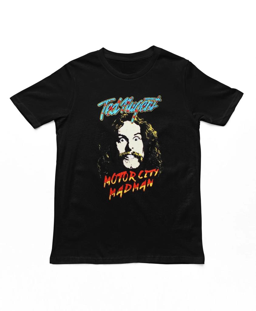 Ted Nugent Motor City Madman Mens T Shirt Rock And Roll Music Classic Tee Black