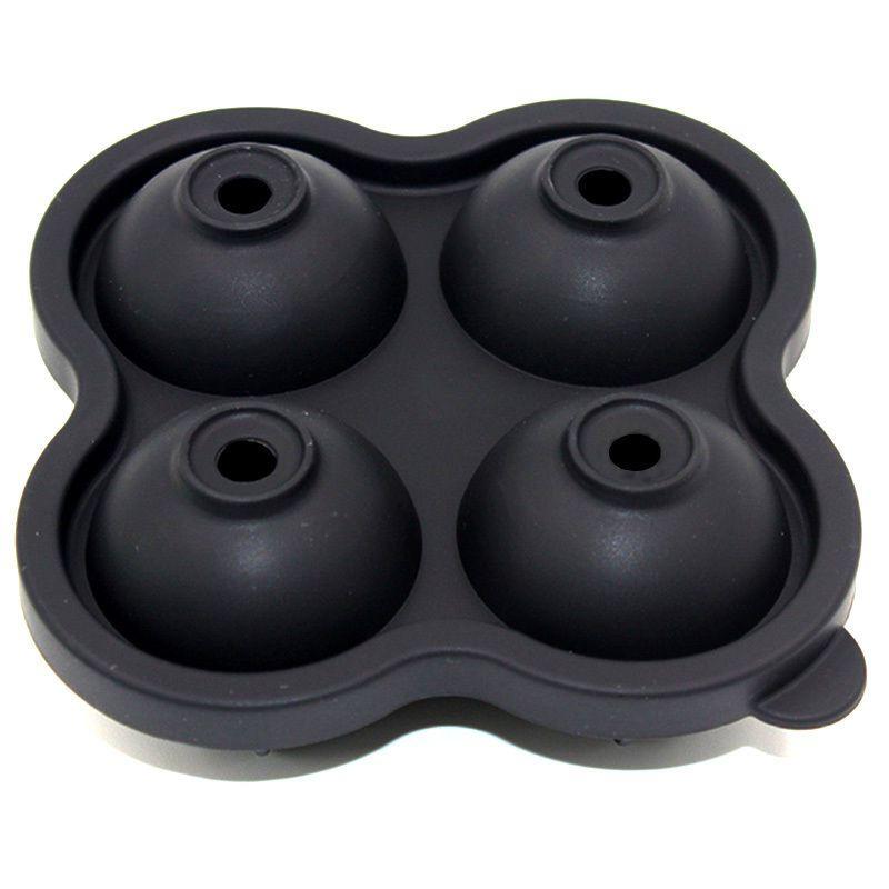 

Silicone Whiskey Ice Cube Ball Maker Mold Sphere Mould Party Bar Round Tray Black