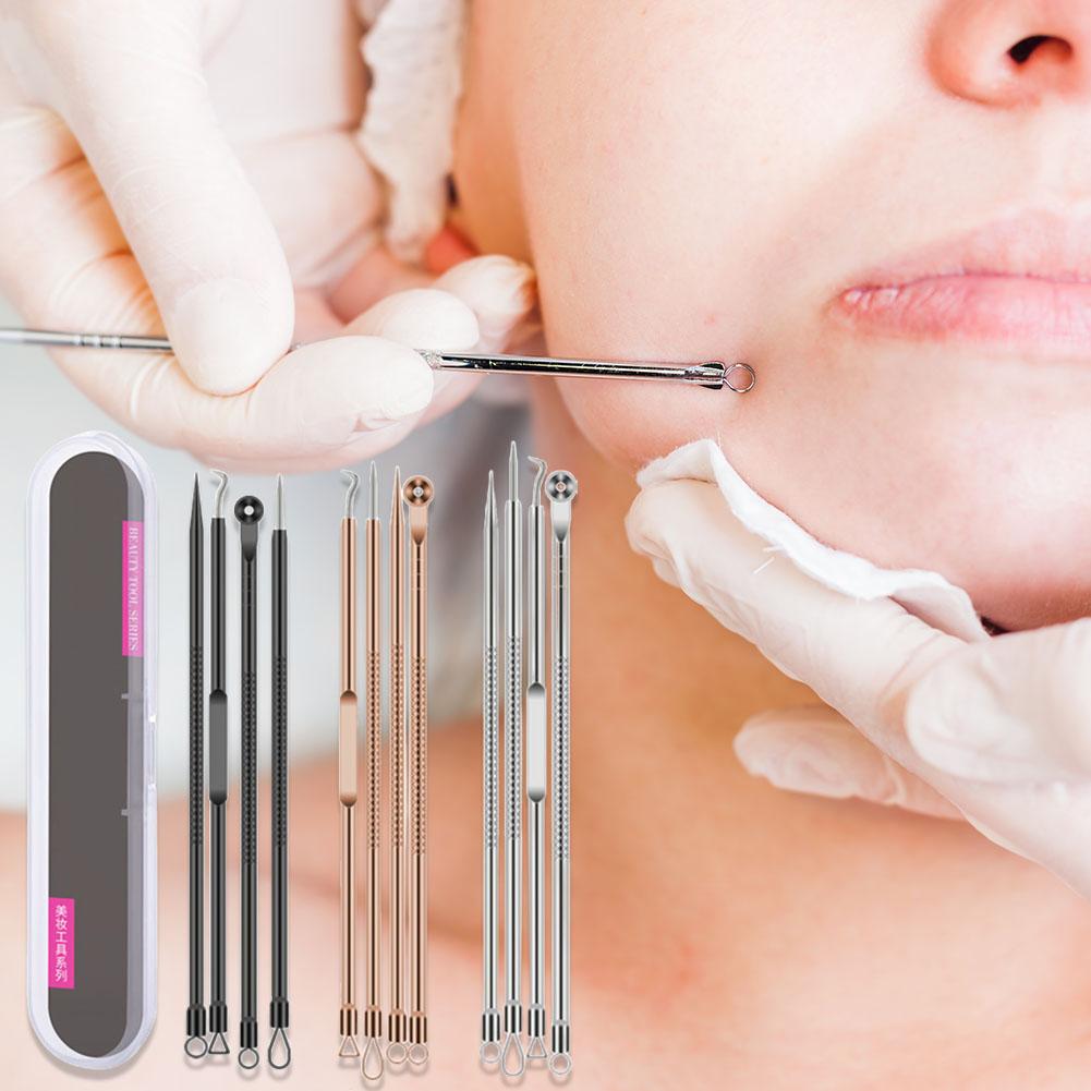 1pc Carbon Steel Antibacterial Blackhead Remover Tool Acne Salon Face Remove Pimples Spots Beau L7C8