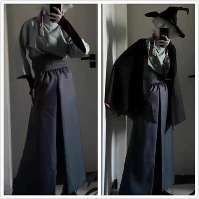 Grand Hyatt SK Sky: Kinder des Lichts Prophezeiung Saison Zauberer Cosplay Kostüm - Samurai-Hose & Fledermausumhang