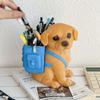 Plastic Funny Makeup Brushes Holder Labrador Desktop Organizer  Home Office School Desk Decor