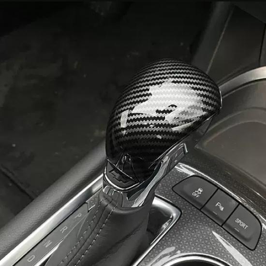 Carbon fiber Gear Shift Knob Cover Trim 1pcs For GMC CANYON -2025