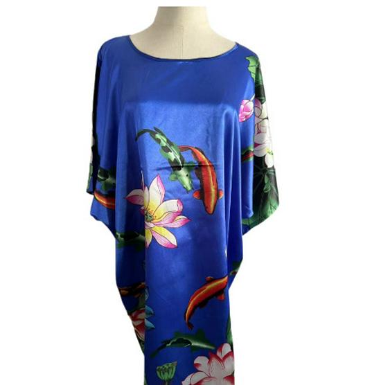 Plus Size Silk Qipao Pajama Robe & Tang Suit Bathrobe