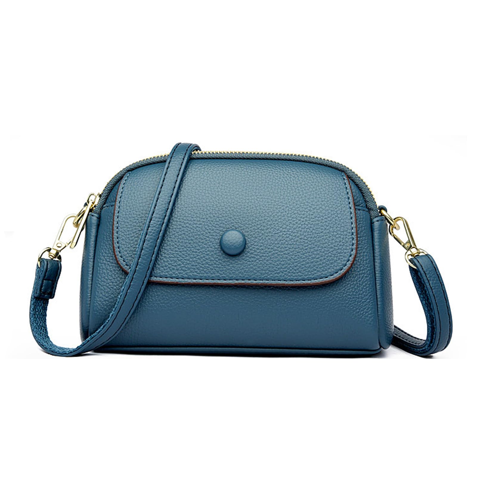 

synthetic leather shoulder blue [Hillrill] Women s bag, bag, синій