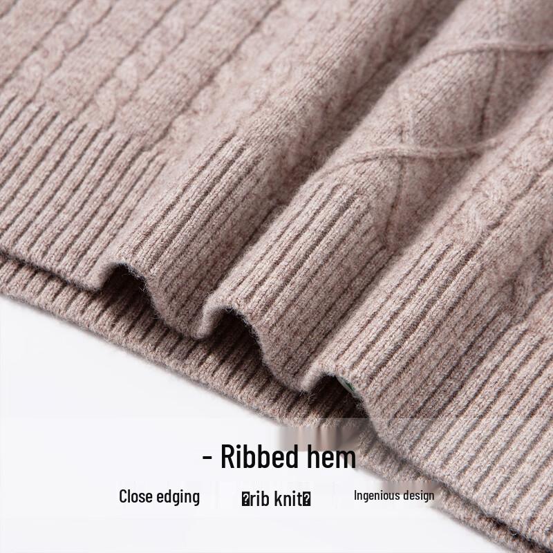 Męski sweter Hodo z 100% wełny jagnięcej, z półgolfem