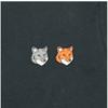 Maison KiTsune Women Double Fox Head PaTch T shirT P190