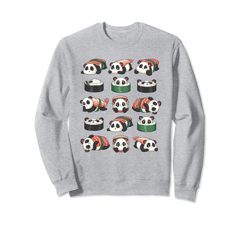 Dárková mikina Kawaii Kawaii Anime Panda Otaku Sushi Nigiri