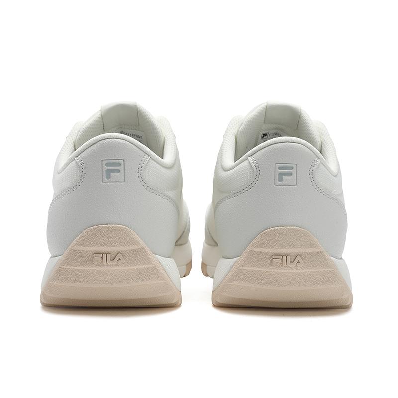 New FILA MODERNO Breathable And Lightweight Low Top Casual Shoes Women's White Gray F12W531114FMW