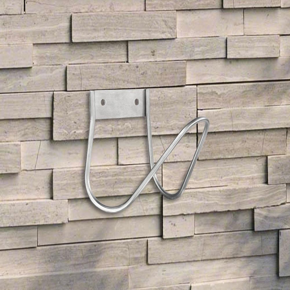 Stainless Steel Garden Hose Holder Wall Mount Water Hose Hanger Water Hose Holder for Outside Yard