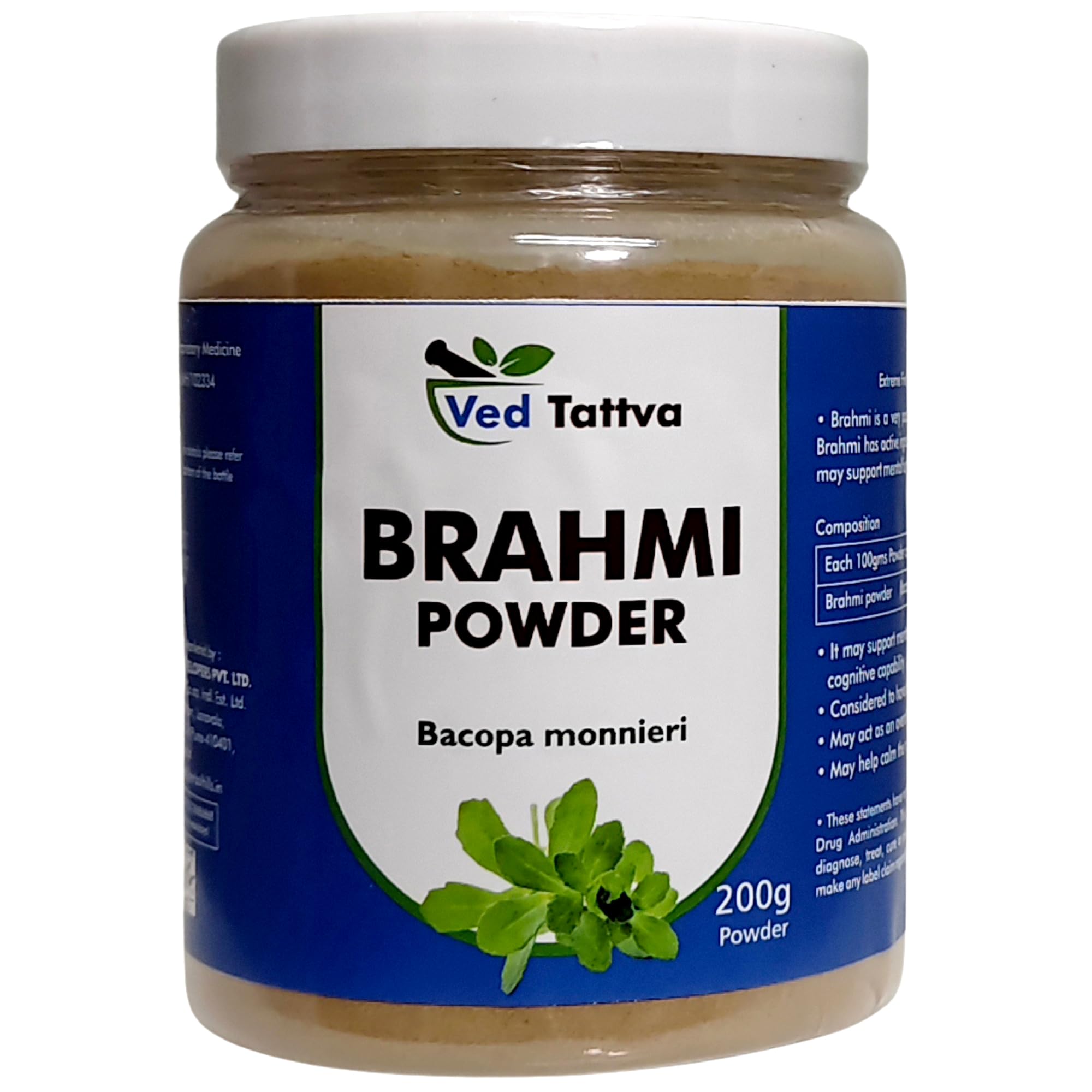 Ved Tattva Brahmi Powder 200 Gms (200 gms (Pack of 1))