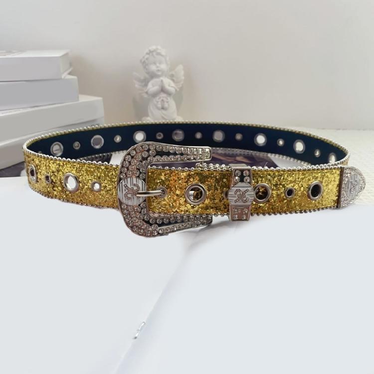 Sequined Belt for Women Fashion Waist Belt  Girl All Matching Belt for Teens Girl Western Vintage Belt Waistband