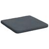 Seat Cushion Set 4 Pcs Dark Grey 40 X 40 X 3 Cm Velvet