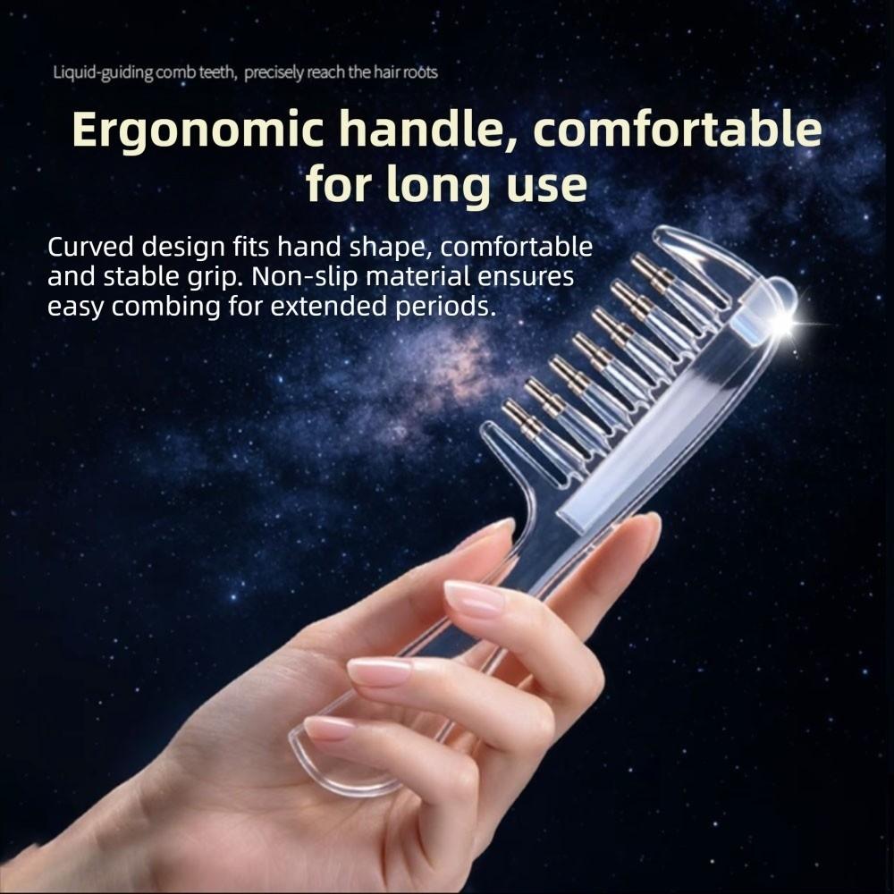 Hair Care Mini Portable Head Applicator Anti-Frizz Massage Guide Liquid Comb Women