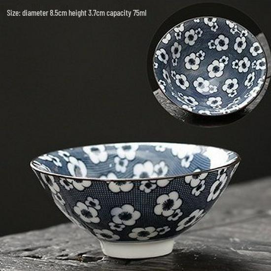 Blau-weiße Douli-Teetasse aus Porzellan für Kung-Fu-Tee