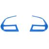 For Jeep Renegade 15-2023 Glossy Blue Steering Wheel Control Frame Trim 2PCS