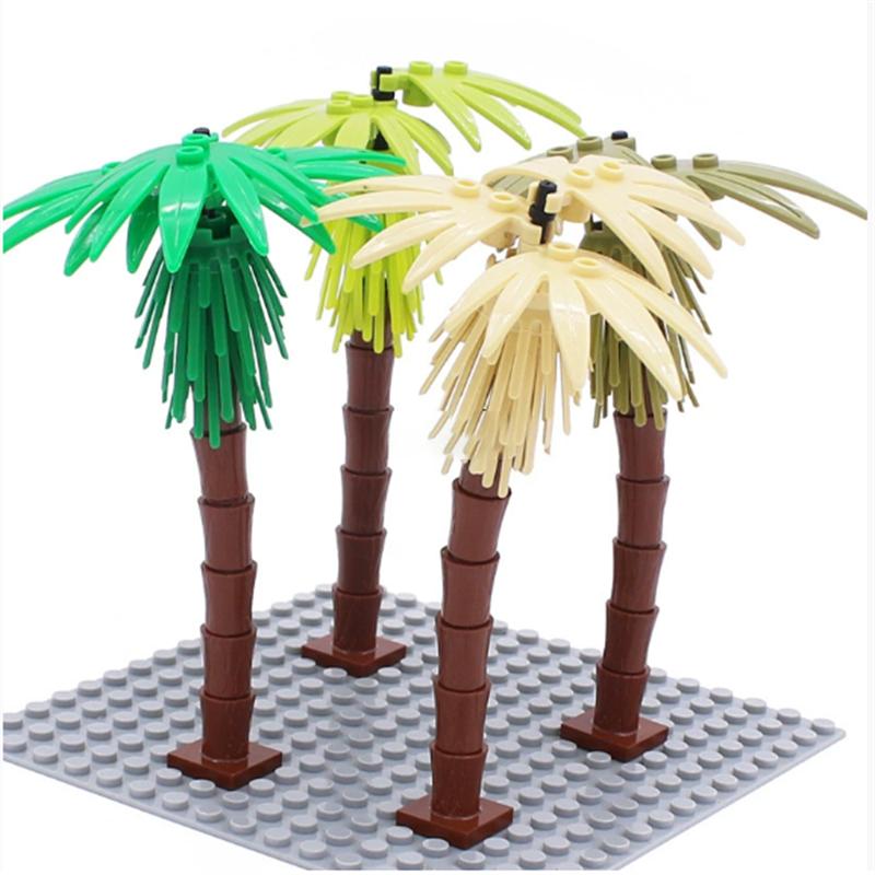 City Trees Building Blocks MOC Coconut Tree Blocks Jungle Garden DIY Toys for Children Gifts Compatible Classic Bricks Kids Toys