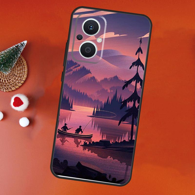 Bass Fishing Case For OPPO Find X9 X8 X5 X6 Pro OPPO Reno 14 12 10 13 Pro 14F 13F 12F 11F 7 8 Lite Cover