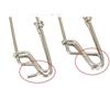 10pcs Corrosion-Resistant fishing Rolling Swivel Stainless Steel Fishing Clip Snap Branch Hangers