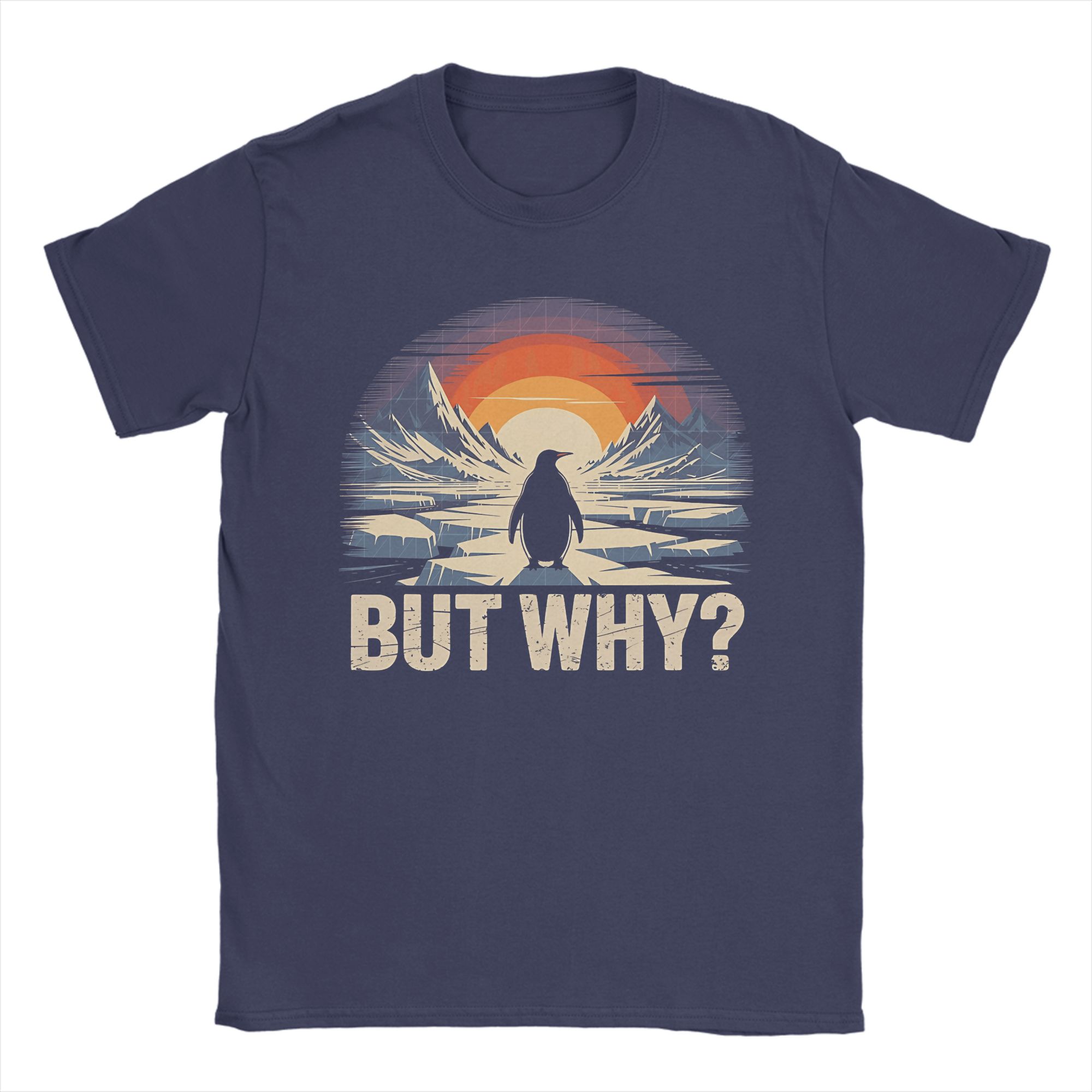 

Penguin But Why Mountains Modern Artwork T Shirt Unisexs Y2K Fun Cotton T Shirts Summer Comfortable Fashion Tee Shirt Plus Size 4XL