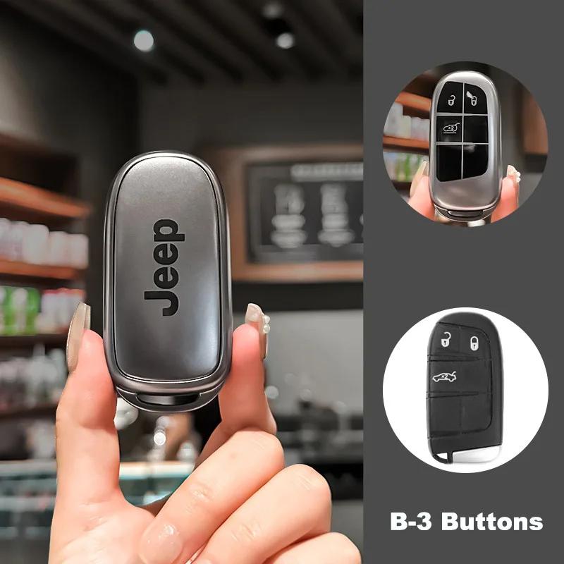 

For Jeep Soft TPU Car Key Case Cover Protector Shell For Jeep Grand Cherokee WK2 KL Wrangler JK Renegade Commander Compass Ac