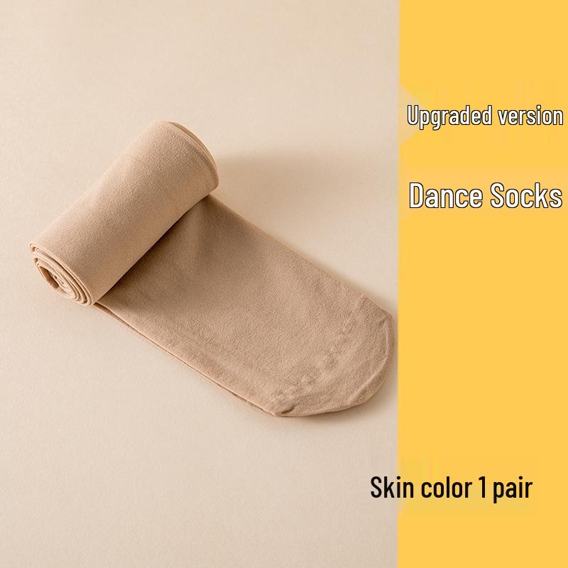 Girls' White Dance Tights - Lightweight Spring/Summer Stockings, Ideal for Performances and As Base Layer Socks