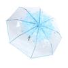 Sakura Pattern Purple/Pink/Blue Umbrella Plastic/Alloy 28cm Sakura Umbrella Stylish Lightweight Transparent Umbrella Performance
