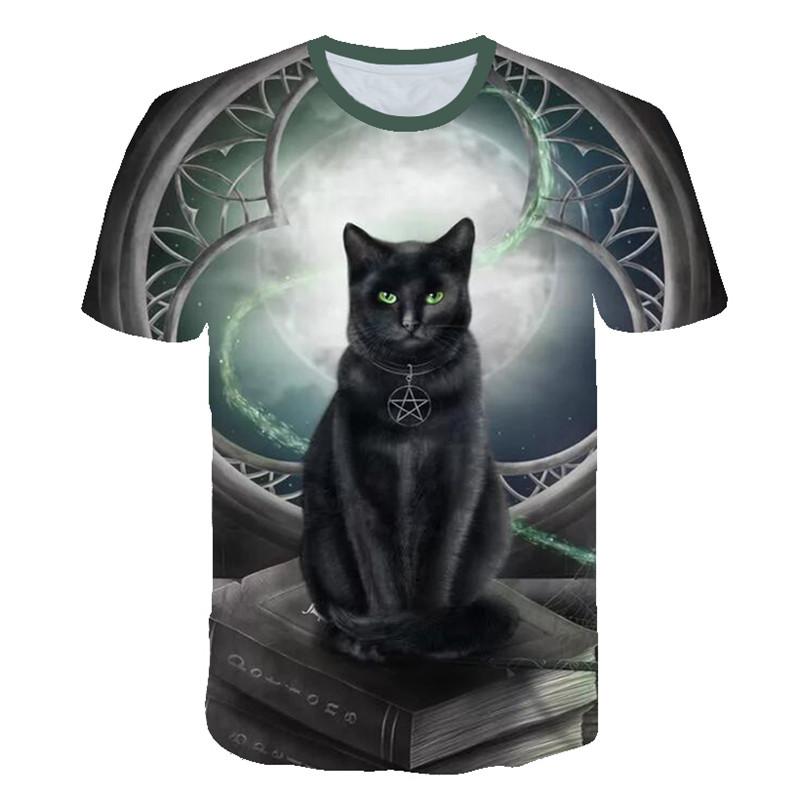 2024 New for Cool Fashion T Shirt for Men and Women Two Cats Print 3d T Shirt Summer Short Sleeve T Shirts Male T Shirts XXS-5XL