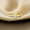 Temperament Simple Design Sense Niche Ring, Fashionable Personality High Sense Diamond Ring Women