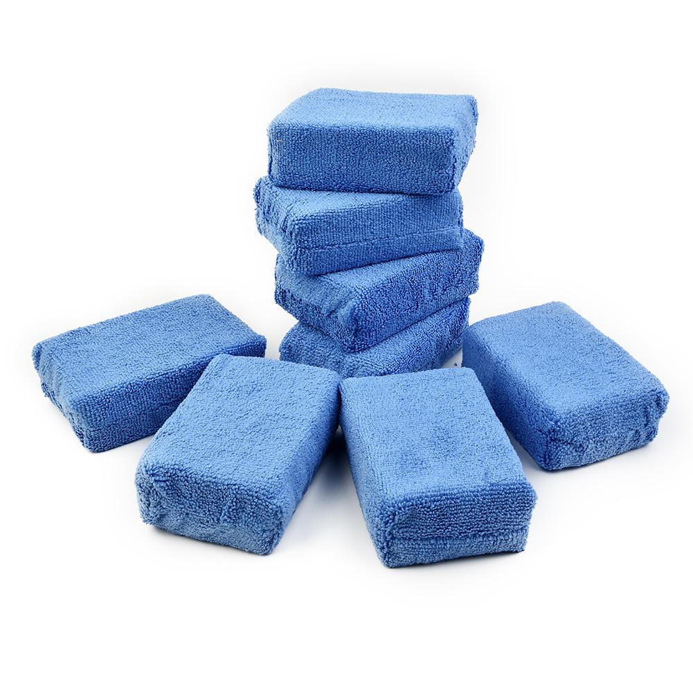 Brand New Microfiber Sponge Tool Clean Tool Polish Practical Reliable Replacement Wash Applicator Best Wax Blue