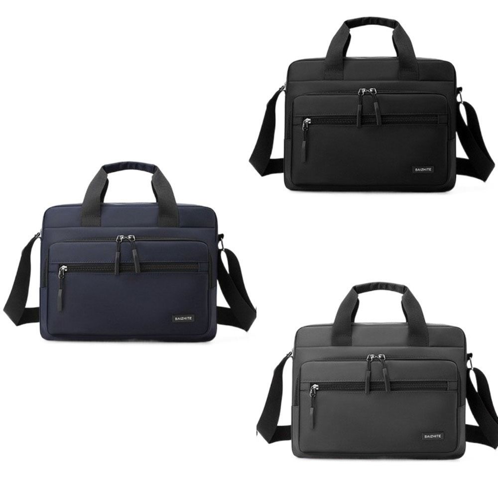 Großvolumige Herren Business-Aktentaschen Oxford-Stoff Umhängetasche Einfache Laptops Handtasche Mann