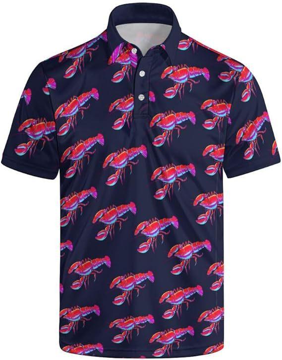 New Men's Summer POLO Shirt Men's Casual Short Sleeve Lapel T-Shirt D Printed Short Sleeve POLO